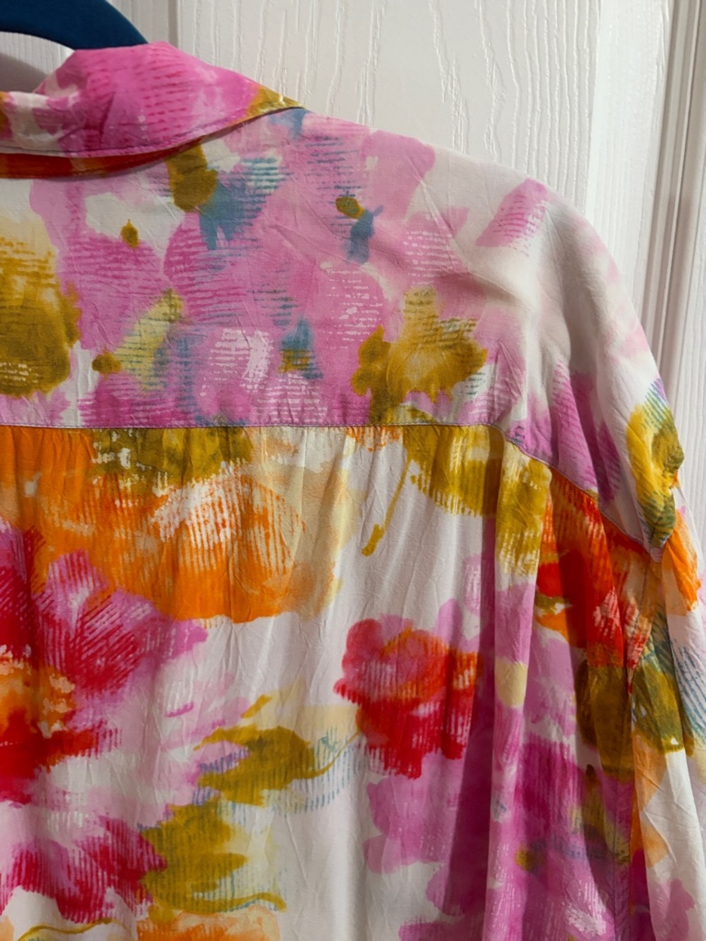 Jams World Pink, Orange & Green Floral Short-Sleeve Button-Down - Picture 6 of 11